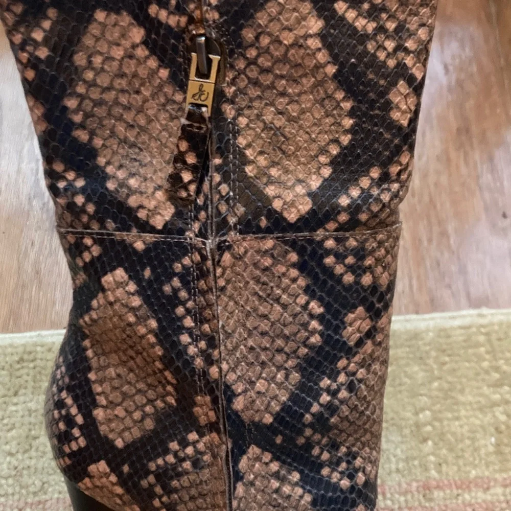 Sam Edelman tall leather snake skin boots - Picture 9 of 14
